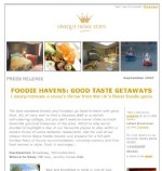 FOODIE HAVENS: GOOD TASTE GETAWAYS