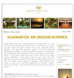 GUARANTEE AN INDIAN SUMMER