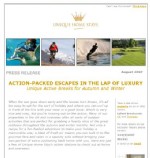 ACTION-PACKED ESCAPES IN THE LAP OF LUXURY