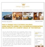 TAKE A UNIQUE SELF-CATERED HOLIDAY: A NEW WAVE OF LUXURY SELF-CATERING ACCOMMODATION HAS ECLIPSED ITS CHINZY IMAGE OF YESTERYEAR