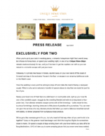 EXCLUSIVELY FOR TWO