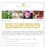 PAMPER TO YOUR GREEN-FINGERED FANCIES AND TAKE A BLOMIN' GOOD LOOK AT THE SPRING GARDENS OF THE WEST COUNTRY