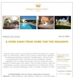 A HOME AWAY FROM HOME FOR THE HOLIDAYS